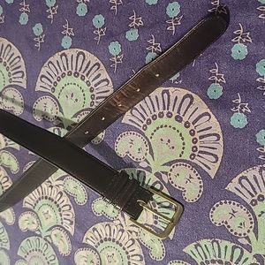 Early New York City Brown Leather Coach Belt